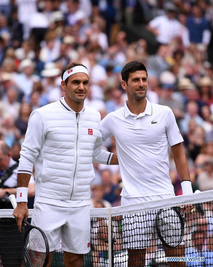 (SP)BRITAIN-LONDON-TENNIS-WIMBLEDON CHAMPIONSHIPS 2019-MEN'S SINGLES-FINAL