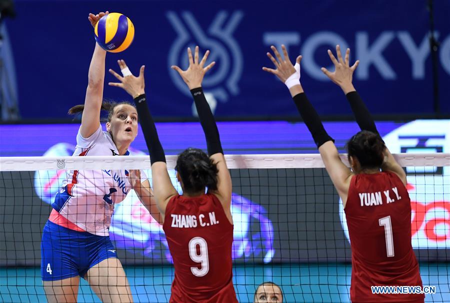 (SP)CHINA-NINGBO-FIVB-TOKYO VOLLEYBALL QUALIFICATION-CHN VS CZE