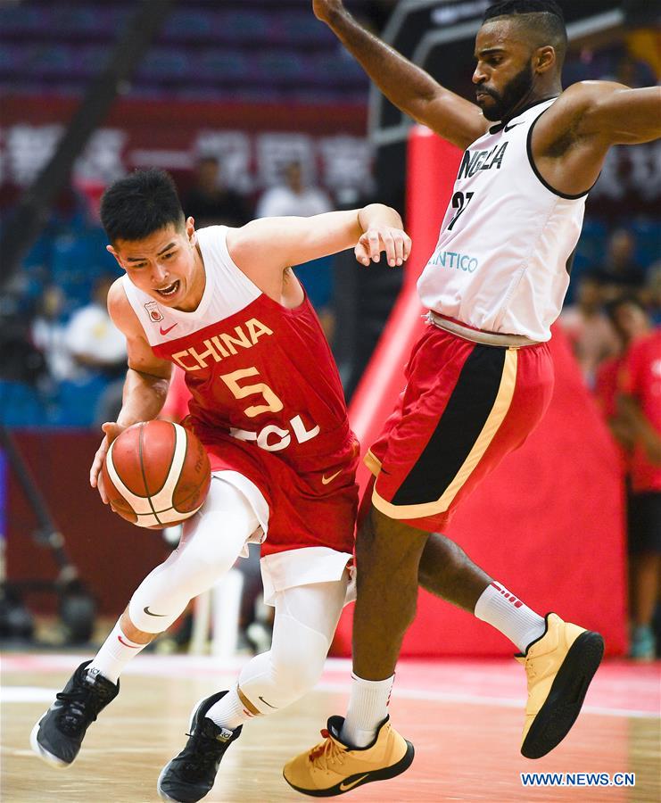 (SP)CHINA-KUNSHAN-INTERNATIONAL MEN'S BASKETBALL CHANLLENGE-CHINA VS ANGOLA(CN)