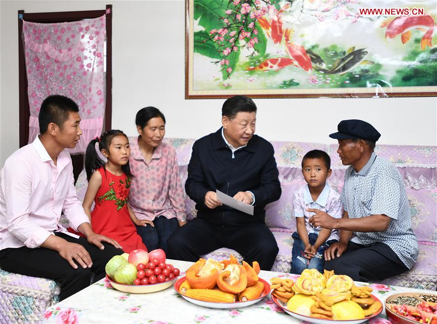 CHINA-GANSU-WUWEI-XI JINPING-INSPECTION (CN)