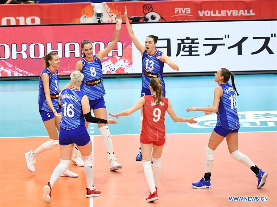 (SP)JAPAN-YOKOHAMA-VOLLEYBALL-WOMEN'S WORLD CUP-RUS VS KOR