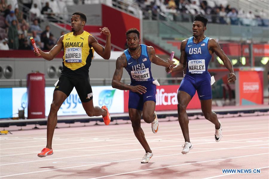 (SP)QATAR-DOHA-ATHLETICS-IAAF WORLD CHAMPIONSHIPS-MEN'S 4X400M RELAY