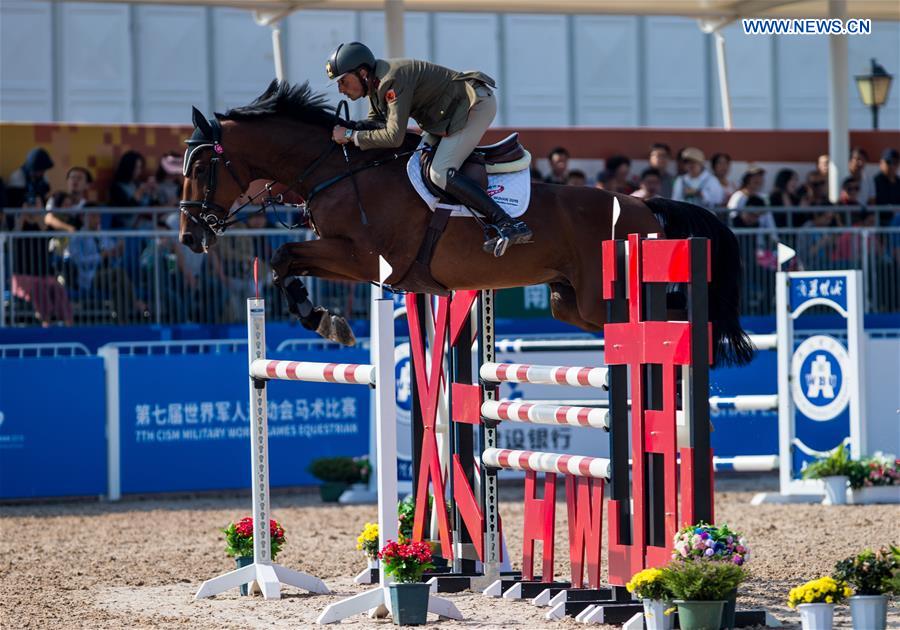 (SP)CHINA-WUHAN-7TH MILITARY WORLD GAMES-EQUESTRIAN-JUMPING INDIVIDUAL  