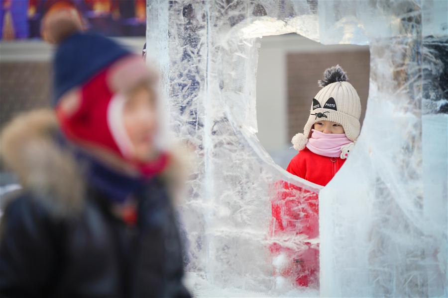 CHINA-HEILONGJIANG-HARBIN-ICE SCULPTURE (CN)