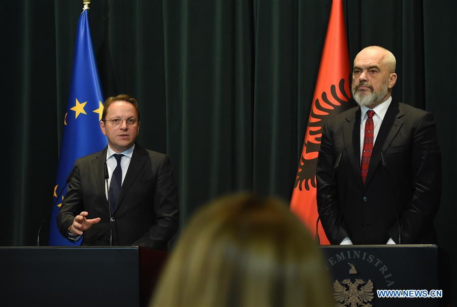 ALBANIA-TIRANA-EU-MEMBERSHIP TALKS