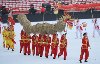 Actors warm up before opening ceremony of 7th CISM Military World Games