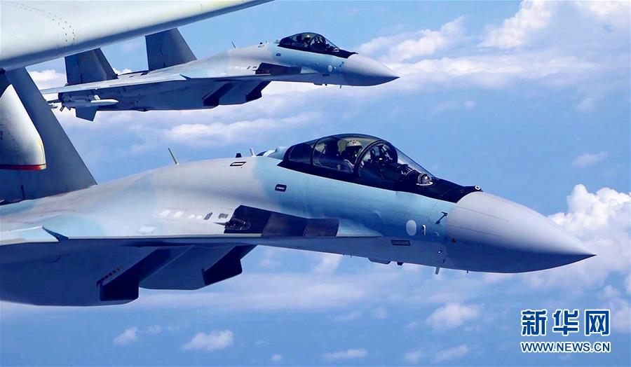 （圖文互動）（2）空軍發(fā)布宣傳片展現(xiàn)殲-20、蘇-35、轟-6K海上新航跡