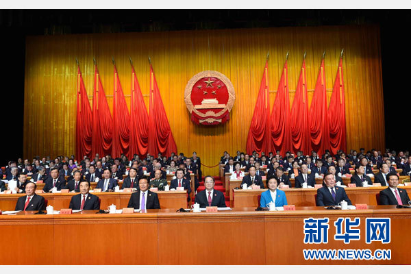 10月1日，慶祝中華人民共和國成立66周年暨新疆維吾爾自治區(qū)成立60周年大會(huì)在新疆人民會(huì)堂隆重舉行。 新華社記者 饒愛民 攝