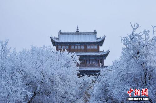 資料圖：小寒時節(jié)，甘肅嘉峪關(guān)市迎來了一場大雪。師永紅 攝