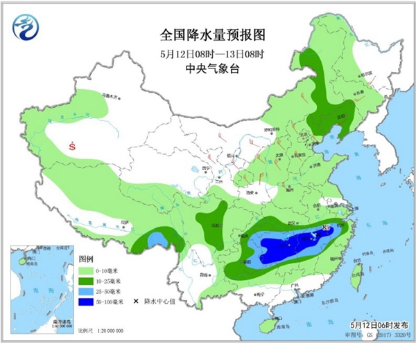 湖南等3省有暴雨 北方風(fēng)雨沙套餐上線