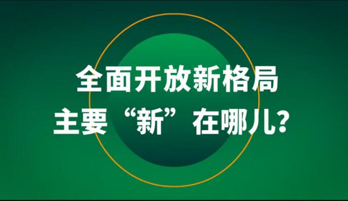 全面開放新格局主要“新”在哪兒？