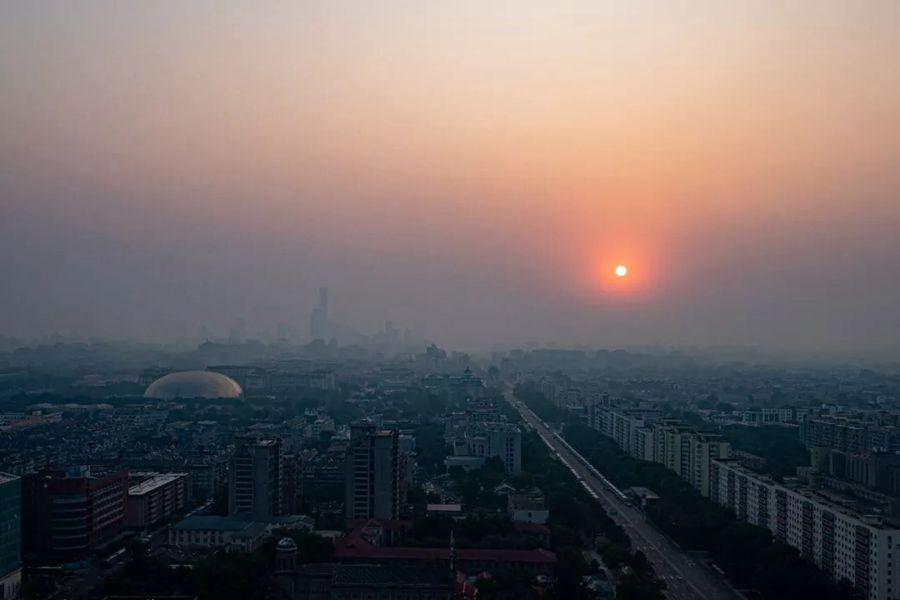 這就是今天早上的北京！