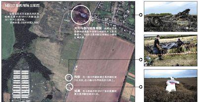 馬航MH17客機(jī)殘骸照片顯示，其機(jī)身上有許多細(xì)小孔洞。多名專家分析稱，這些孔洞或是飛機(jī)被導(dǎo)彈爆炸后飛散的彈片擊中所致。
