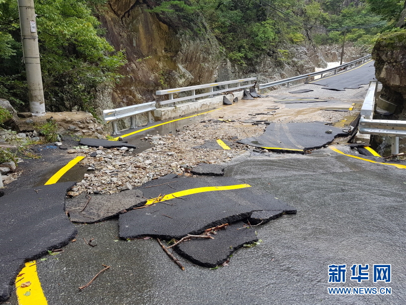 （國(guó)際）（5）臺(tái)風(fēng)“海神”過境韓國(guó)致2人失蹤